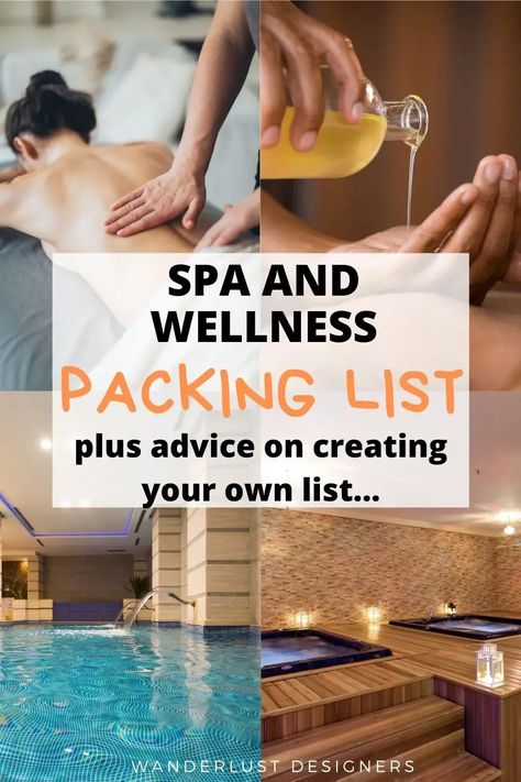 Spa weekend packing list | wether you're going for a spa weekend or a spa day, this list will help you to pack everything that you need with you for that perfect relaxing experience! | what to pack for a spa wellness weekend | packing list for a spa day | packing list for spa weekend | spa day what to wear Spa Day Bag Essentials, Spa Packing List, What To Wear To The Spa, Spa Day Outfit Ideas, What To Wear To A Spa Day Outfit, Spa Weekend Outfits, Friend Spa Day, Spa Day Outfit, Weekend Trip Packing