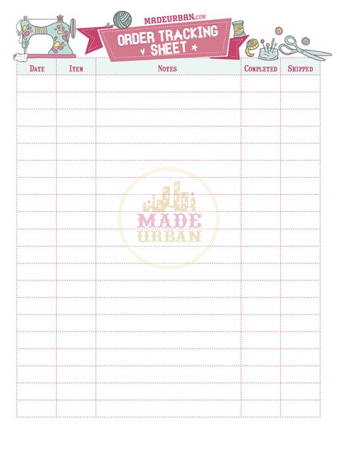 Use this free printable to keep track of orders that come in for your handmade business and mark when they've gone out. You could even use this to keep track of inventory at a craft fair. Click to download. Jewelry Booth, Jewelry Making Business, Business Printables, Craft Fairs Booth, Small Business Organization, Crochet Business, Jewerly Making, Craft Booth, Craft Show Ideas