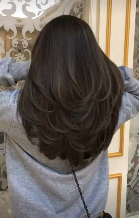 Open Wavy Hairstyles, Haircut Idea For Long Hair, Haïr Cut For Women, Layer Cut For Wavy Hair, U Cut With Layers, U Shaped Haircut With Layers Medium, French Layered Haircut, Feather Haircut Medium, Haircut Inspo Long