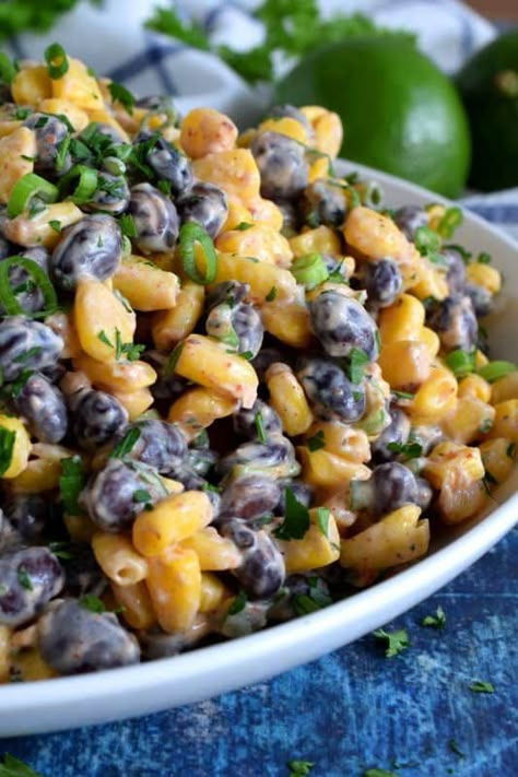 Black Bean Salads, Corn And Black Bean Salad, Corn And Bean Salad, Black Bean Corn Salad, Bean Salads, Corn And Black Bean, Black Bean Salad Recipe, Mexican Corn Salad, Corn Side Dish