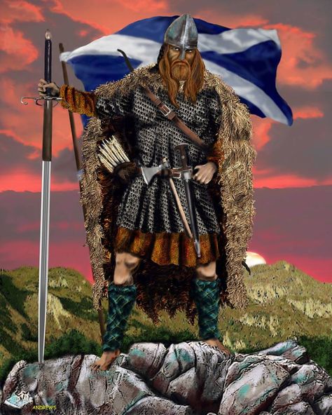 Scottish Viking. Ya, they did exist.... Highlands Warrior, Scottish Warrior, Warriors Illustration, Kunst Tattoos, William Wallace, Celtic Warriors, Viking Designs, Armadura Medieval, Irish Boys