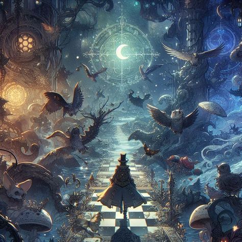 Delve into a dark fantasy anime realm shrouded in twilight mysteries. Trace the steps of a group of nocturnal wanderers as they navigate a world where the boundary between dreams and reality blurs. Each image should enchant with a blend of eerie whimsy, haunting landscapes, and creatures of the night that lurk in the shadows. ❤️like if you love it. 💬Comment, ↪️Share and 🔔Follow. if you wanna see more content please support. # hashtag: #DigitalArt #DigitalArtist #DigitalIllustration #Digit... Dream Realm, Fantasy Realm, Creatures Of The Night, In The Shadows, The Shadows, Fantasy Landscape, Character Portraits, Community Art, Life Art