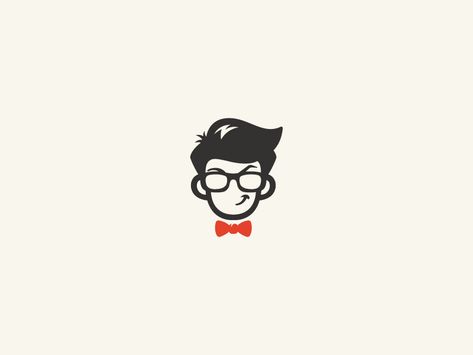 Men Face with glasses and tie logo by Danu Atmojo | Dribbble | Dribbble Face Icon Logo, Logo With Face, Man Logo Design, Face With Glasses, Face Logo Design, Tie Logo, Men Logo, Logo Character, Logo Minimalista