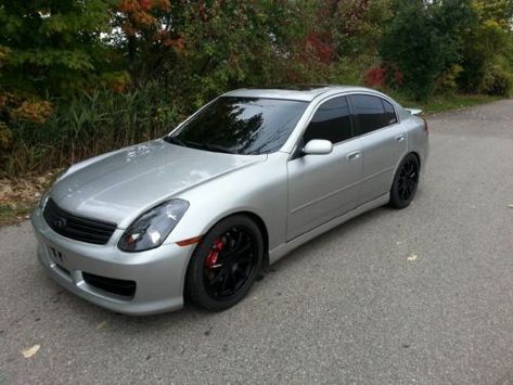 2003 Silver Infiniti G35 with custom exhaust bodykit and 19x8 nismo rims, US $12,500.00, image 1 2005 Infiniti G35 Sedan, South Lyon Michigan, G35 Infiniti, Infiniti G35 Sedan, G35 Sedan, Custom Exhaust, Crib Decor, Nissan Infiniti, Pretty Cars