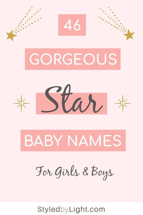 Star baby names Star In Different Languages, Star Related Names, Star Names Baby Girl, Stars Names And Meanings, Celestial Girl Names, Names That Mean Star, Meaningful Names Unique, Name Meaning Star, Mystical Girl Names