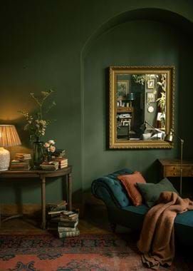 Turquoise Pillows, Dim Light, Green Furniture, Dekorasi Kamar Tidur, Color Wall, Living Room Green, Velvet Chair, Green Rooms, Green Chair