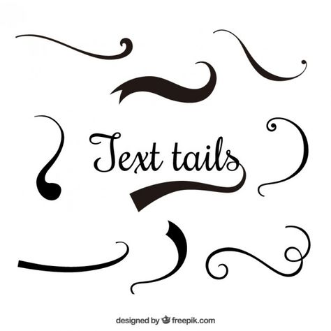 Text tails Free Vector | Free Vector #Freepik #freevector #freeornament #freetypography #freefont #freetext Font With Tails, Text Dividers, Projets Cricut, Doodle Fonts, Cricut Projects Beginner, Creative Lettering, Cricut Fonts, Free Text, Creative Fonts