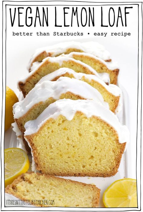 Vegan Lemon Desserts, Vegan Apple Bread, Vegan Lemon Loaf, Dairy Free Breakfast, Dairy Free Breakfast Recipes, Vegan Lemon Cake, Apple Bread Recipe, Best Vegan Desserts, Vegan Baking Recipes