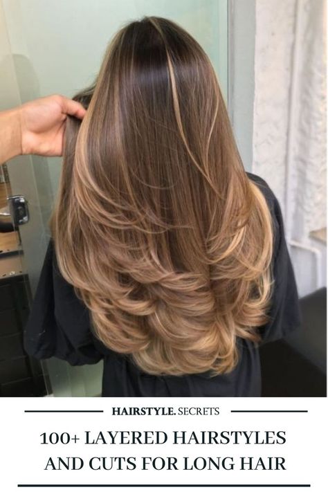 There is nothing quite like a U-shaped layering done right. Check out this list and find some amazing ways you can style a layered haircut if you have long hair. #layeredhaircuts #longhairstyles #hairstylesecrets Long U Shaped Layers, U Layered Haircut, U Shape Long Layers, Layered U Shaped Haircut, U Haircut With Layers, U Shape Layers, Long Cut Hairstyles, Cut For Long Hair, Cute Haircuts For Long Hair With Layers