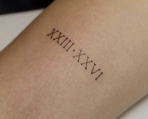 Birth Year Tattoo Ideas Roman Numerals, Roman Numeral Tattoos Wrist, Roman Numeral Sibling Tattoo, 21 Roman Numeral Tattoo, Neck Roman Numeral Tattoo, Roman Numeral Birthday Tattoo Kids, 1998 Roman Numerals Tattoo, Fine Line Roman Numeral Tattoo, Roman Numeral Birthday Tattoo