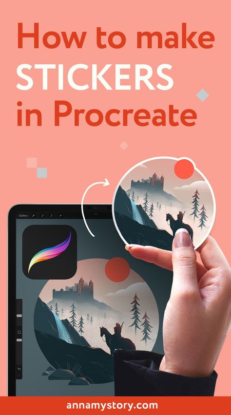 How To Print Stickers From Procreate, Procreate Vector Art, Stickers Procreate Ideas, How To Make Stickers Procreate, How To Make Digital Stickers Procreate, Create Stickers In Procreate, How To Paint On Procreate, How To Paint In Procreate, How To Make Digital Art