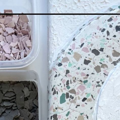 DIY • TUTORIALS • 3D ART on Instagram: "CREATED WITH SPACKLE TERRAZZO AGAIN ✨ Level up your textured art with 3D effects using cardboard and create your own Terrazzo out of Spackle/Wall Filler 🤩 - THE TERRAZZO? Watch my “How To Make Spackle Terrazzo” in my feed ✨ - THE MIXTURE? Watch my pinned “My Mixture” tutorial on my front page, first row ✨ - - - #diy #diydecor #diyhomedecor #interior #homedecor #homeinterior #diyhome #homeinspo #homeinspiration #diyinspiration #wallart #homedecorinspo #pla Diy Terrazzo Floor, How To Make Terrazzo, Terrazzo Backsplash, Terrazzo Art, Diy Terrazzo, Concrete Terrazzo, Design Boards, Craft Techniques, Interior Design Boards