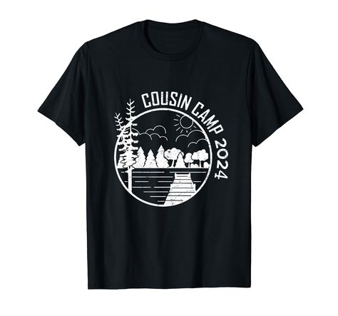 PRICES MAY VARY. Cousin Camp 2024 Matching Group Camping Vacation Trip Shirt. Perfect for Anyone who want matching camping outfit with their bunk mates or best camp buddies. great presents for summer trip, summer camp, camp staff. Cousin Camp 2024 Matching Group Camping Vacation Trip T-Shirt, Family Camping trip cousins indeed make friends. Get this fun tee shirt to remember your family get-together, family trip, vacation or cousin reunion 2024. Lightweight, Classic fit, Double-needle sleeve and Summer Camp Shirts, Crew Shirt Design, Cousins Trip, Family Trip Shirts, Cousin Shirts, Camping Outfit, Family Reunion Shirt, Cousin Camp, Group Camping