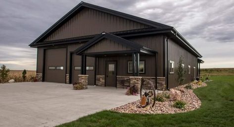 Metal Shop Houses, Morton Building Homes, Metal Pole Barns, Carport Modern, Pole Barn Designs, Shop Houses, Metal Shop Building, Steel Building Homes, Building A Pole Barn