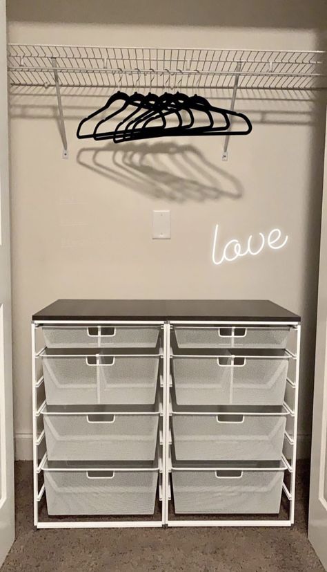 Elfa Closet, Atlanta Lifestyle, Closet Drawers, Small Closet, Drawer Dividers, Drawer Unit, My Bedroom, Drawer Organizers, Large Drawers