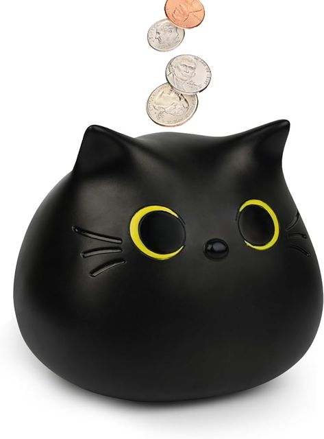 Unique Piggy Bank Ideas, Ceramic Piggy Bank Ideas, Clay Money Bank, Clay Piggy Bank, Piggy Bank Ideas, Piggy Bank Craft, Bank Project, Piggy Bank Diy, Christmas Black Cat