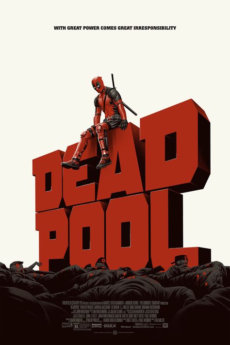 Deadpool Movie Poster, Deadpool Poster, Deadpool 2016, Mondo Posters, Poster Marvel, Marvel Movie Posters, Deadpool Movie, Deadpool 2, Superhero Poster