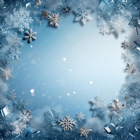 Premium Photo | Blue and White Background With Snowflakes Generative AI Frost Window, Gfx Backgrounds, Gfx Background, Blue Christmas Background, Blue And White Background, Blue White Background, Xmas Wallpaper, Frosted Windows, Background Christmas