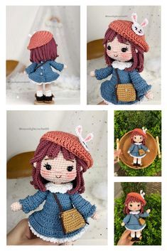 Amigurumi Doll Cute Free Pattern Amigurumi Baba, Crochet Doll Clothes Free Pattern, Doll Amigurumi Free Pattern, Crafts For Preschoolers, Doll Patterns Free, Crochet Doll Tutorial, Doll Clothes Patterns Free, Crochet Dolls Free Patterns, Crochet Animals Free Patterns