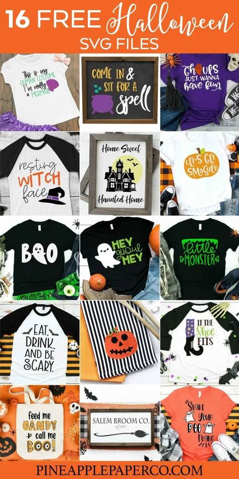 Download a FREE Little Monster Halloween SVG File to make a cute Toddler Boy Halloween Shirt with your Cricut or Silhouette machine. Get 16 Free Halloween SVG Cut Files at Pineapple Paper Co. #svgfiles #cricut #silhouettecameo #littlemonster #freesvg #boyhalloweenshirt #halloweenshirt #halloweencrafts #svgfiles #svgdesigns #cricutsvgs #freecutfiles #halloweensvg Free Halloween Svg, Diy Halloween Shirts, Halloween Shadow, Htv Ideas, Spooky Halloween Crafts, Halloween Cricut, Cricket Crafts, Halloween Svg Files, Halloween Shirts For Boys