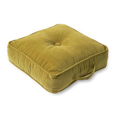 Aftonshire Floor Pillow Square Floor Pillows, Bed Rest Pillow, Kensington Gardens, Comfy Seating, Lounge Cushions, Dark Olive Green, Tufting Buttons, Floor Cushions, Square Design