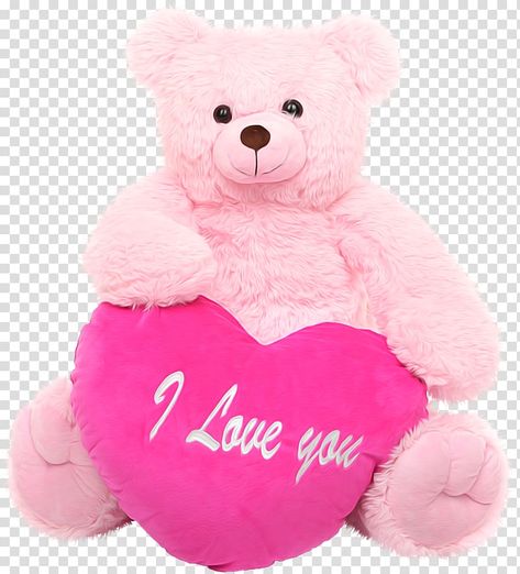 Brown Bear Illustration, Valentine's Day Poster, Teddy Bears Valentines, Pink Bear, Bear Bear, Bear Illustration, Bear Valentines, Teddy Bear Stuffed Animal, Pink Valentines