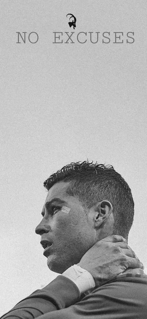 NO Excuse 💪🏼 Cristiano Ronaldo, No Excuses Wallpaper, No More Excuses, No Excuses, Think Positive Quotes, Positive Thinking, Ronaldo, No More, Positive Quotes