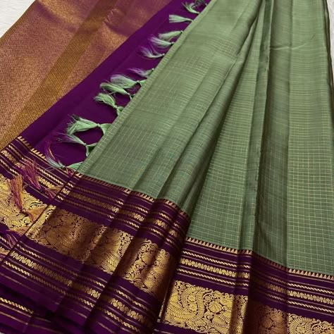 Pure handloom Kanchipuram silk sarees *Silk mark certified* Mysore Silk Saree Colours, Pattu Saree Color Combinations Latest, Mysore Silk Saree Wedding, Silk Saree Colour Combinations, Saree Colour Combination, About Fashion Designing, Traditional Saree Blouse Designs, Office Wear Saree, Green Kanchipuram Silk Saree