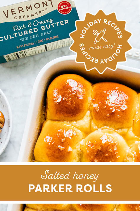 Salted Honey Dinner Rolls, Salted Honey Rolls, Honey Parker House Rolls, Honey Butter Dinner Rolls, Salted Honey Parker House Rolls, Salted Honey Butter Parker House Rolls, Honey Butter Parker House Rolls, Honey Butter Rolls, Salted Honey Butter