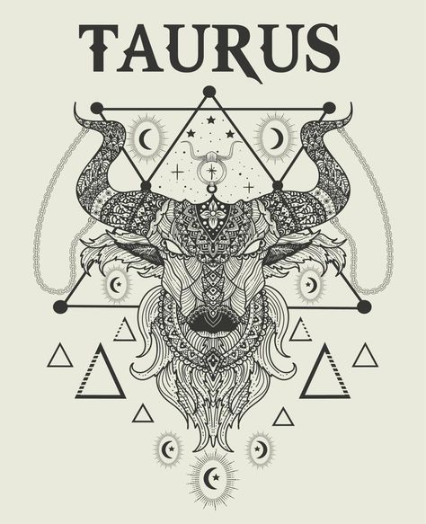 Tattoo Ideas 2022, Taurus Zodiac Symbol, Taurus Symbol, Taurus Symbols, Taurus Art, Abstract Star, Zodiac Sign Taurus, Taurus Tattoos, Bull Tattoos