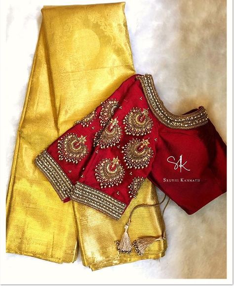 South Indian Blouse, Maggam Blouse, Silk Saree Blouse Designs Patterns, Maggam Work Blouse, Wedding Saree Blouse Designs, Traditional Blouse Designs, Wedding Blouse Designs, Blouse Designs Indian, Silk Saree Blouse Designs