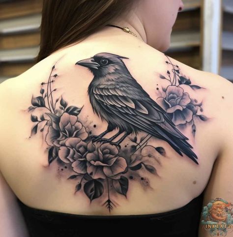 Raven Back Tattoo, Tattoo Lower Back, Raven Tattoos, God Apollo, Raven Tattoo, The Greeks, Celtic Mythology, Ancient Mythology, Punk Rock Bands