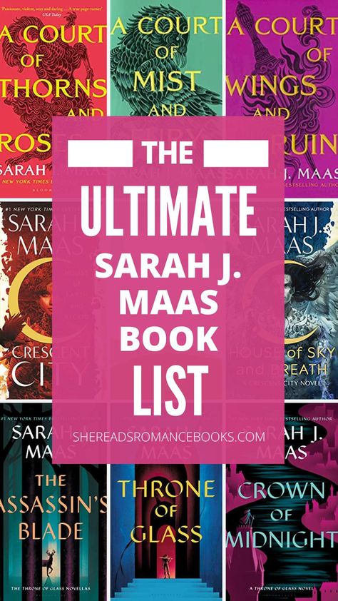 Sara J Maas Reading Order, Sarah J Maas Reading Guide, Order To Read Sarah J Maas Books, Reading Order Sjm, Completed Book Series, Sarah J Maas Reading Order, Sara J Maas Books, Sarah Maas Books, Sarah J Mass Reading Order