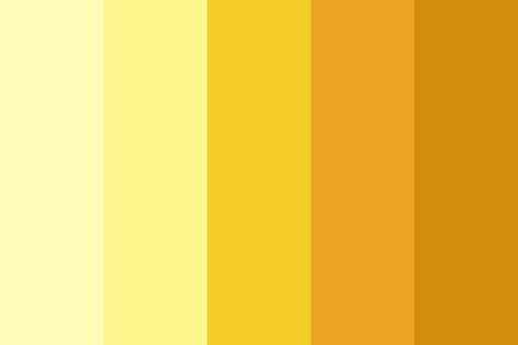 Shades Of Yellow Color, Sunset Color Palette, Yellow Palette, Yellow Colour Scheme, Gold Color Palettes, Color Palette Yellow, Gold Palette, Golden Yellow Color, Color Schemes Colour Palettes