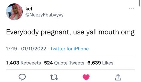 #funnyquotes #quotes Pregnant Tweets, Pregnant Quotes, Pregnancy Quotes Funny, Post Malone Quotes, Geometric Mandala Tattoo, Twitter Posts, Relatable Content, Honest Quotes, Geometric Mandala