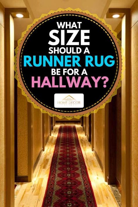 What Size Should A Runner Rug Be For A Hallway? - Home Decor Bliss Hallway Runner Rug Length, Hallway Runner Rug Entryway Front Doors, Long Hallway Rug Runner, Two Runners Long Hallway, Runner Hallway Rug, Long Carpet Hallway, Runners Rugs Entryway, Hallway Rugs Entryway, Long Hallway Rug Ideas