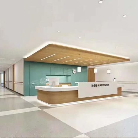 Hospital Clinic Furniture Nurse Station Reception Desk Hospital Architecture, Hospital Nurse Station, Nurse Station, Hospital Reception, Medical Clinic Design, Hospital Design Architecture, Different Furniture, Medical Furniture, Healthcare Interior Design