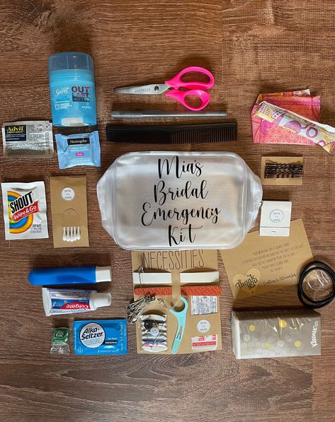 Personalized Bridal Emergency Kit - Bride Gift - Personalized Gift - W – Craftingisadreamjob