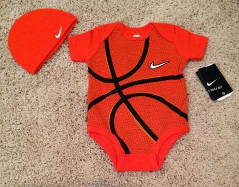 Nike Baby Basketball Outfit & Hat 0-3 3-6 6-9 9-12 Months NWT ... Outfit With Cap, Baby Boys Outfit, Basketball Outfits, Basketball Outfit, Princess Paris, Basketball Baby, Baby Boy Swag, Basketball Clothes, Baby Time