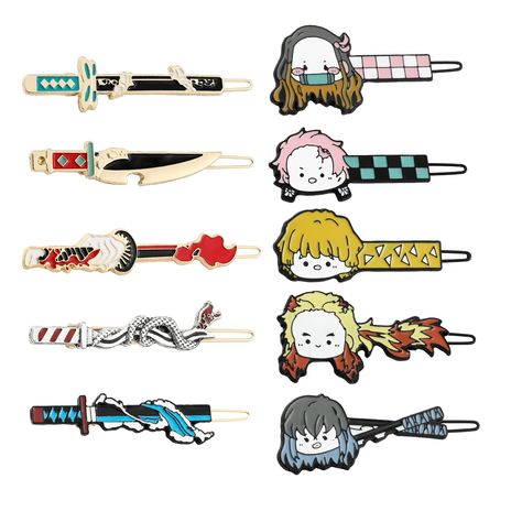 PRICES MAY VARY. 🌺【Anime Hair Pins】Cute hair clips for anime fans who love Demon.Among the ten hair clips, five of them are the Nichirin Sword that the protagonists usually use, and the other five are the cute protagonist avatars. 🌺【A Set of 10 Pieces】Buy a set, you can get 10 different hair clips, there are many kinds of hair clips, which can be used for daily different matching. 🌺【Daily Use】These demon hair clips slaye can be applied in various occasions, making you more charming in the dai Demon Hair, Kochou Shinobu, Anime Merchandise, Anime Hair, Makeup Items, Hair Clippers, Hair Barrettes, Barrettes, Anime Character