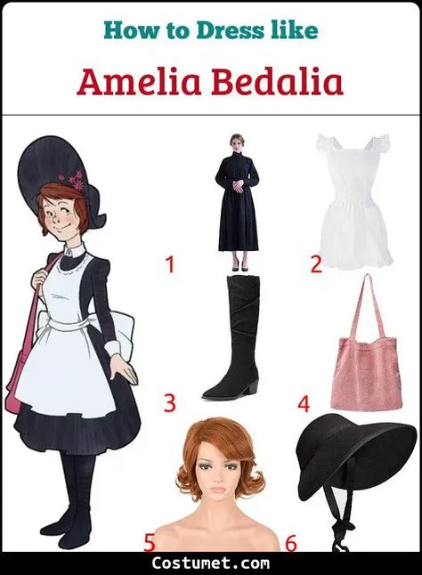 Amelia Bedalia's Costume for Cosplay & Halloween 2023 Amelia Bedelia Costume Diy, Amelia Bedelia Costume, Ophelia Costume, Amelia Earhart Costume, Amelia Bedelia, Halloween 23, Best Costumes, Halloween Idea, Book Week Costume