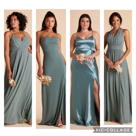 Sea Glass Dress, Sea Glass Theme Wedding, Birdy Grey Sea Glass Bridesmaid, Seaglass Bridesmaid Dresses, Sea Glass Bridesmaid Dresses, Seaglass Wedding Colors, Sea Glass Wedding, Glass Theme, Palm Springs Wedding