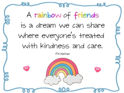 Respect Week: A Rainbow of Friends Friendship Quotes For Kids, Friendship Activities Preschool, Rainbow Poem, Mlk Crafts, Preschool Friendship, Preschool Quotes, Preschool Poems, Friendship Crafts, Friendship Theme