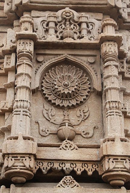 india - gujarat #architecture #lotus #motif Tumblr, Gujarat Architecture, Art Museum Architecture, Lotus Motif, Temple India, Indian Temple Architecture, India Architecture, Ancient Indian Architecture, Indian Sculpture