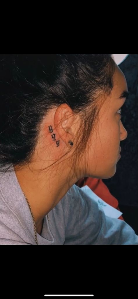 999 represents taking whatever ill, whatever bad situation, whatever struggle you’re going through and turning it into something positive to push yourself forward 999 Juice Wrld Tattoo, 999 Juice Wrld, 999 Tattoo, Small Neck Tattoos, Behind Ear Tattoos, Tattoo Behind Ear, Ear Tattoos, Neck Tattoos Women, Omerta Tattoo