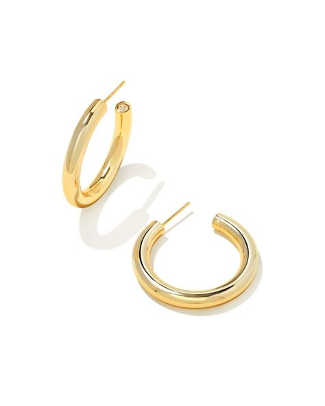 Kendra Scott Earrings, Earrings In Gold, Kendra Scott Jewelry, Girly Jewelry, Elevate Your Look, Gold Collection, Accessories Jewelry Earrings, Gold Hoops, Gold Fashion