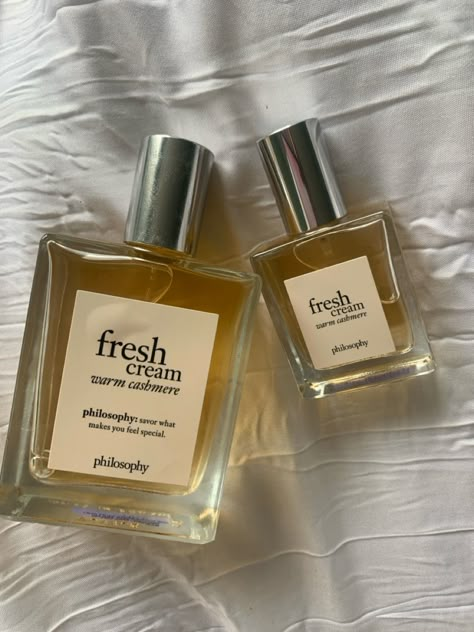 philosophy fresh cream (warm cashmere) Fresh Cashmere Perfume, Fresh Cream Philosophy Perfume, Philosophy Vanilla Perfume, Hair Perfume Vanilla, Philosophy Warm Cashmere, Fresh Cream Warm Cashmere Perfume, Cashmere Perfume Fragrance, Warm Cashmere Perfume, Vanilla Skin Perfume