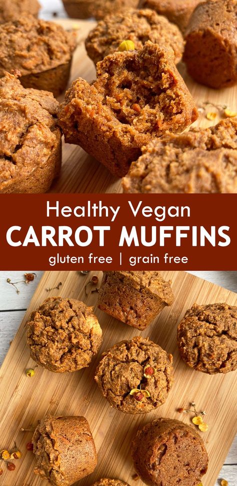 Gluten Free Carrot Muffins, Vegan Carrot Cake Muffins, Vegan Carrot Muffins, Healthy Carrot Muffins, Oat Bran Muffins, Carrot Muffin Recipe, Banana Carrot Muffins, Muffins Gluten Free, Oat Bran