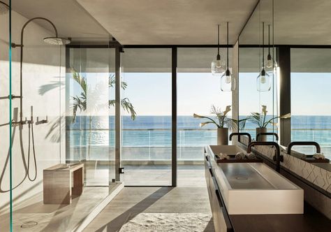 Mw Works, Miami Beach Condo, Miami Apartment, Miami Condo, Headboard Wall, Beachfront Condo, Ocean Drive, Apartment Bathroom, Beach Condo