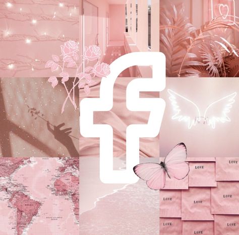 Pastel Pink Facebook Icon, Pink Icons Aesthetic Wallpaper, Apps Wallpaper Aesthetic, Aesthetic Icon For Apps, Pink Ios Icons Aesthetic, Pink Icons For Apps Aesthetic, Pink Aesthetic Facebook Icon, Telephone Icon Aesthetic, Pastel Pink Aesthetic Icon